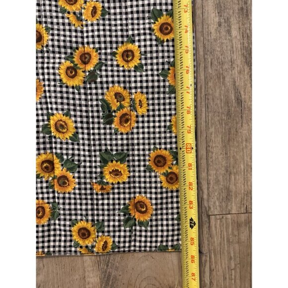 Sunflower Quilt Blanket Handmade Reversible With Pocket Patchwork 85.5”x 42" - Picture 10 of 10